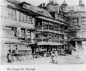 Drawing of the George in 1870